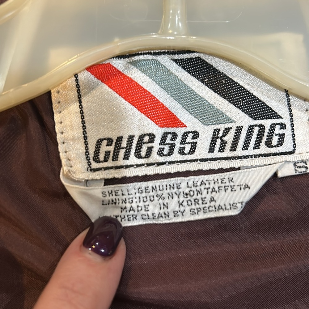 Vintage Chess King Leather Vest - Picture 2 of 3